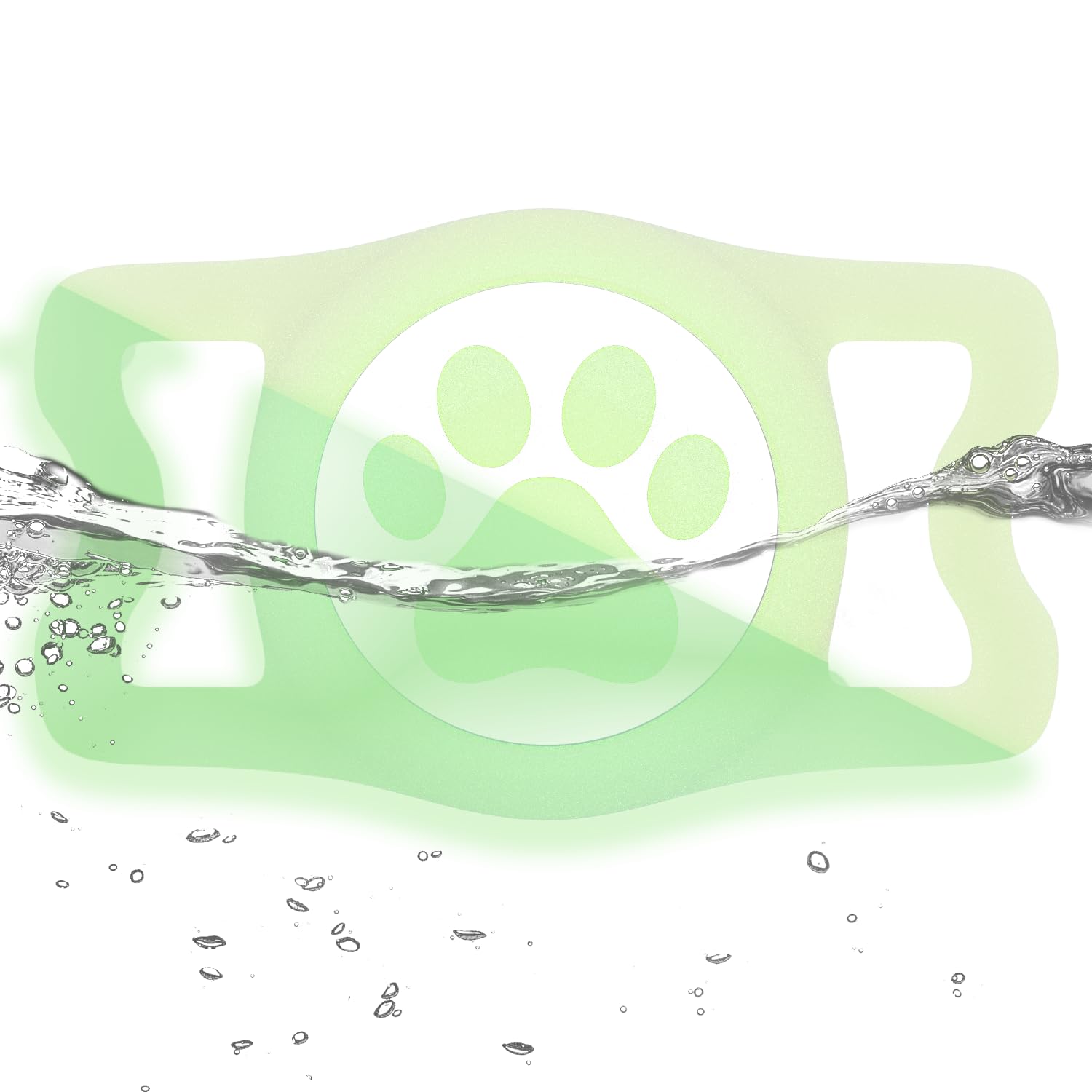 Whoseid Ip68 Waterpoof Dog Airtag Holder, Stretchy Silicone Full Body Covered Apple Air Tag Holder For Dog Cat Collar Fit All Wi