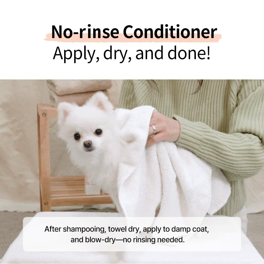 Breezytail Blooming Dog Leave-In Conditioner, Loved By Top Korean Groomers, Adds Volume And Shine - Easy Breezy, Signature Bloom