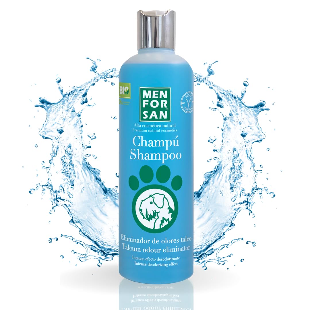 MENFORSAN Odor Eliminator 100% Natural Vegan-Friendly Shampoo for Dogs 10.15 fl oz