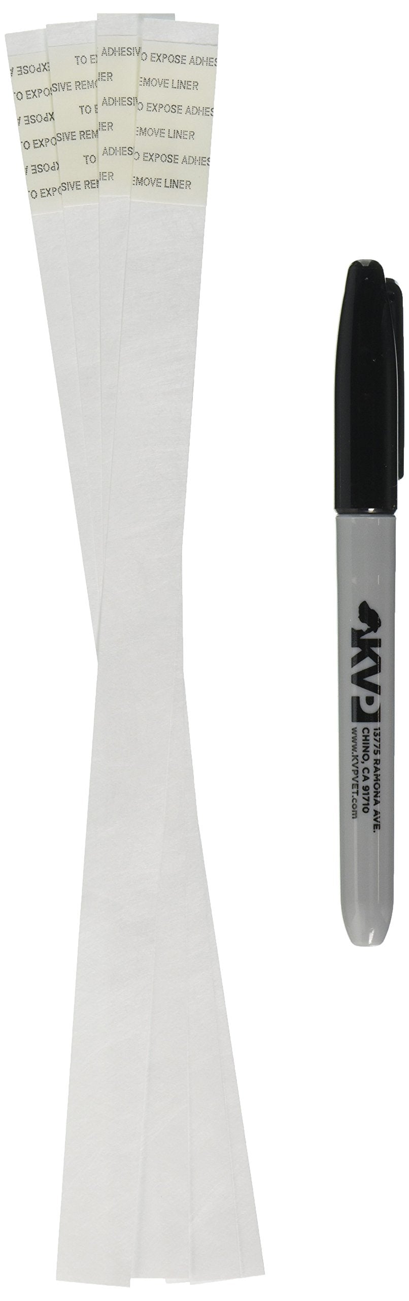 Kvp Pet 500 Count Id Bands, 10'', White