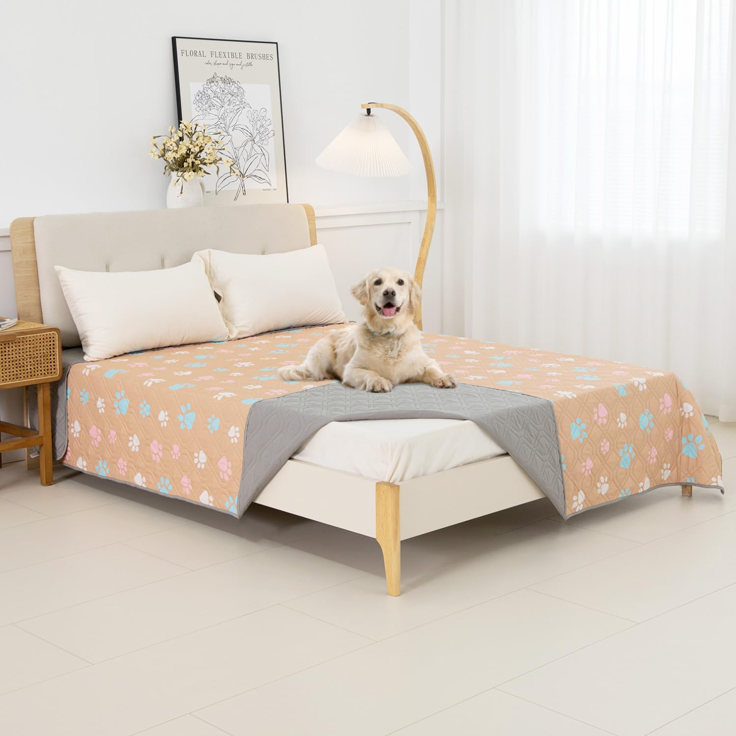 Dog Bed Cover for Pets Blankets Rug Pads for Couch Protection Waterproof Bed Covers Dog Blanket Furniture Protector Reusable Cha