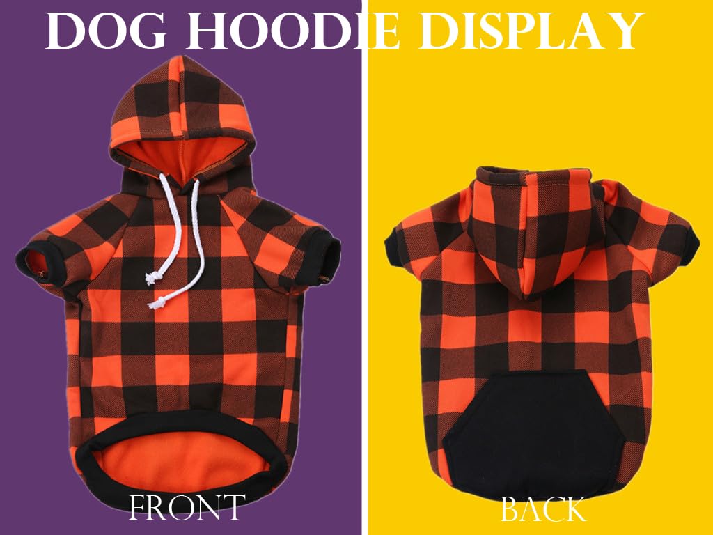 Dog Halloween Hoodies For Small Dogs, Fall Cat Sweatshirts With Pocket