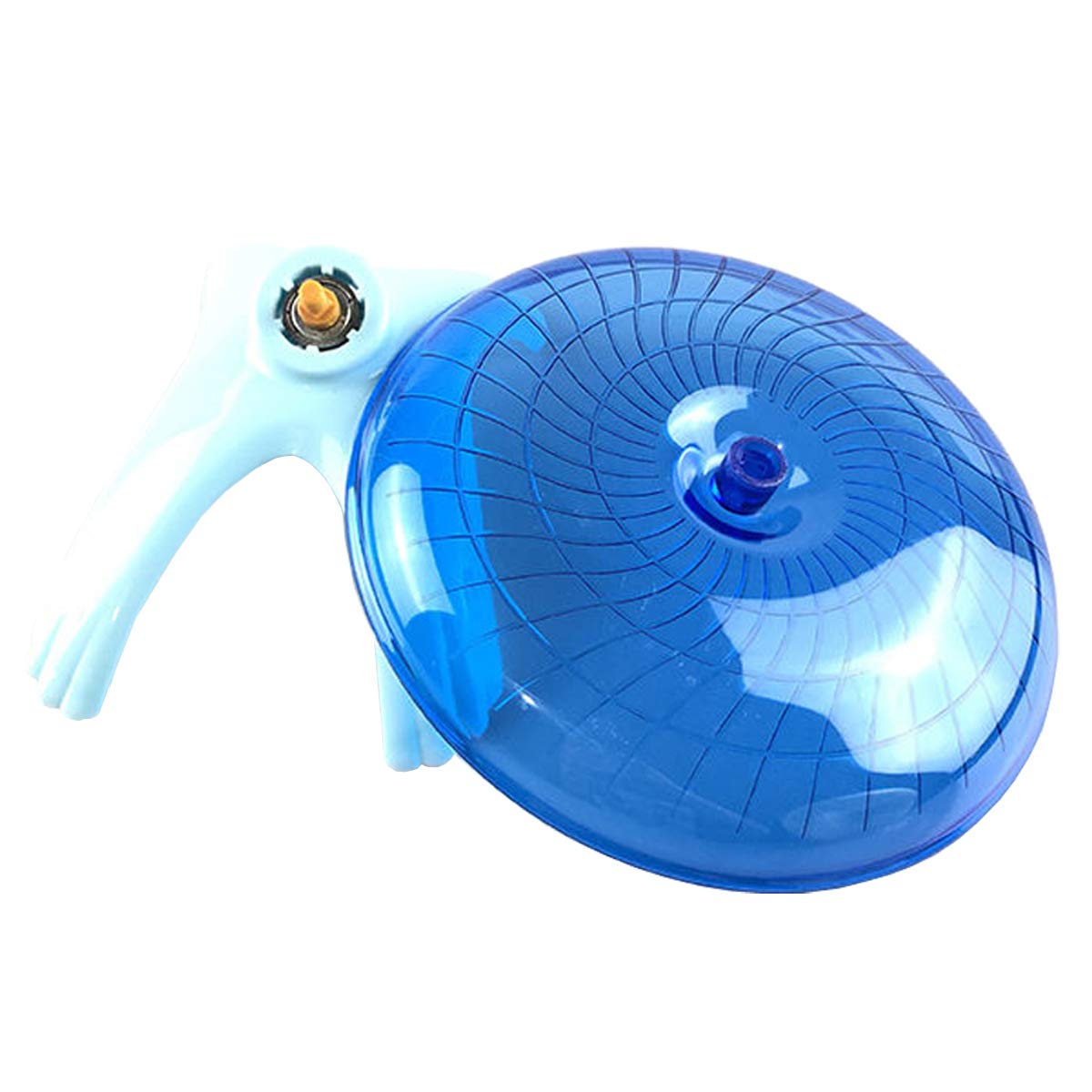 Wontee Hamster Flying Saucer Silent Running Exercise Wheel For Gerbil Rat Mouse Hedgehog Small Animals (Blue)