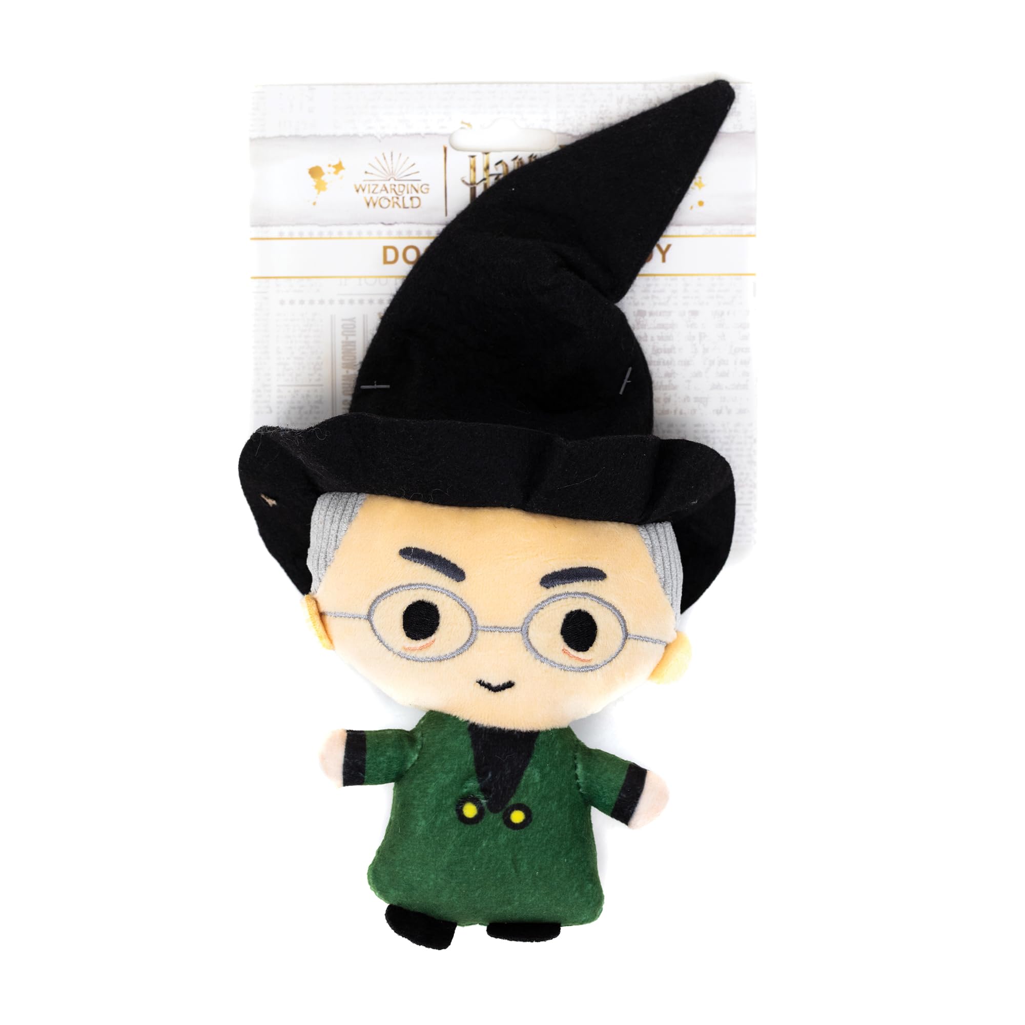 Buckle-Down The Wizarding World Of Harry Potter Dog Toy, Harry Potter Professor Minerva Standing Charm Full Body Pose Pet Toy, P