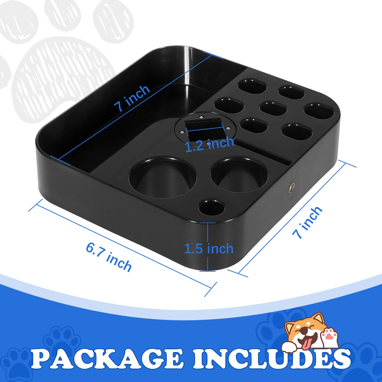 Breeze Touch Rotatable Dog Grooming Organizer For Dog Grooming Table Accessories, Portable Pet Grooming Tools Holder Dog Groomin