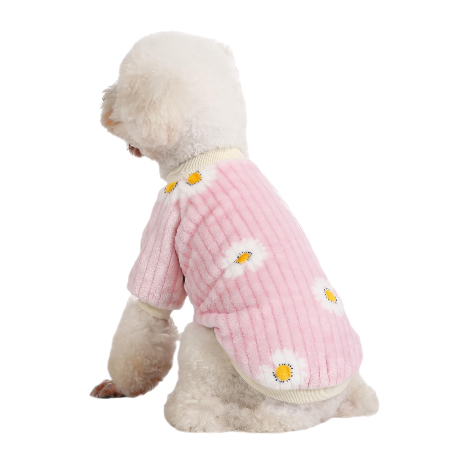 Kyaringtso Dog Sweater, 3 Pack Dog Sweaters For Small Dogs, Dog Clothes For Small Dogs Girl Boy, Ultra Soft And Warm Puppy Sweater Dog Coat For Winter Christmas (X-Small, Dy Pink+Dy Purple+Dy Yellow)