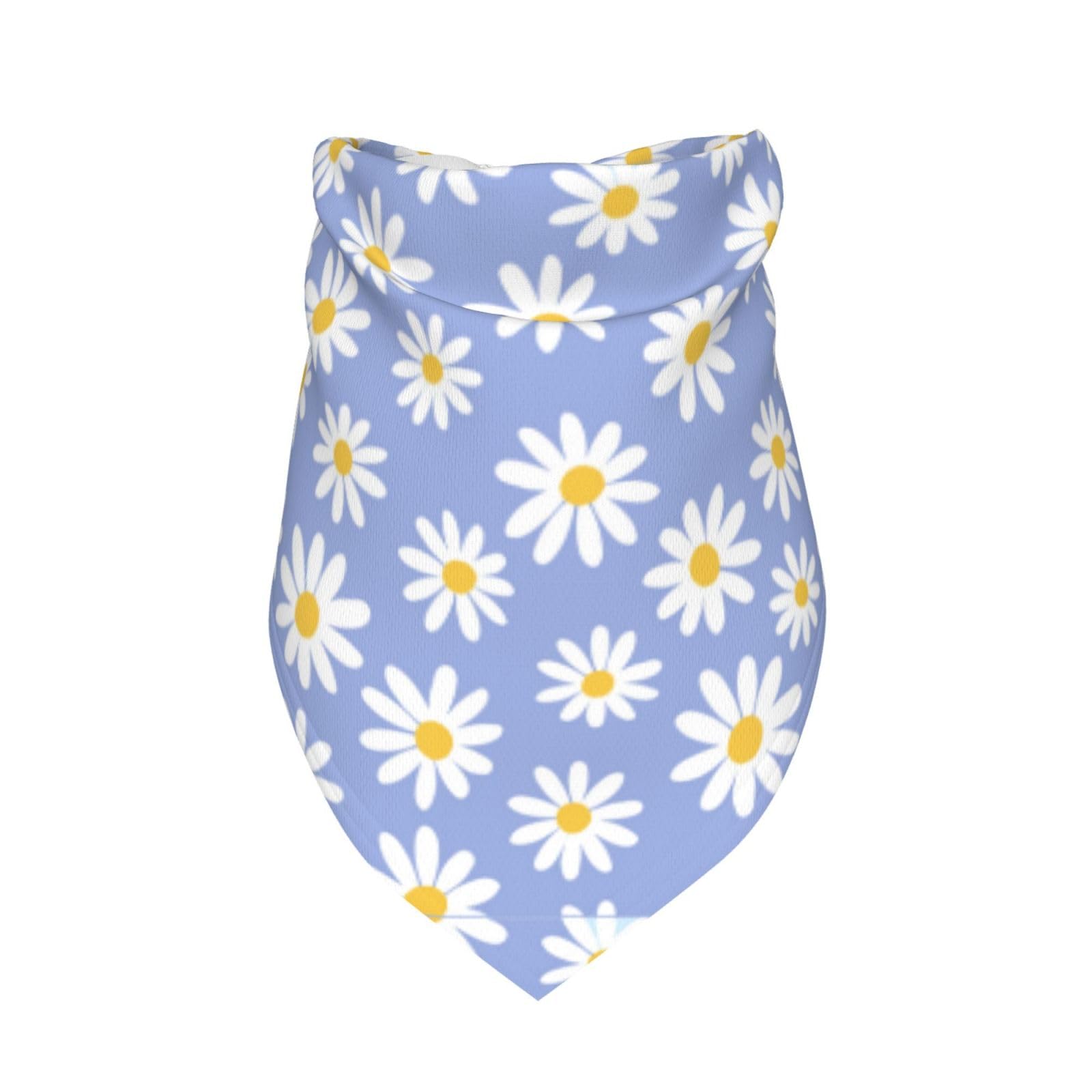 Daisy Flower Floral Purple Dog Bandana Scarf Triangle Bibs Pet Accessories Cat Kerchief