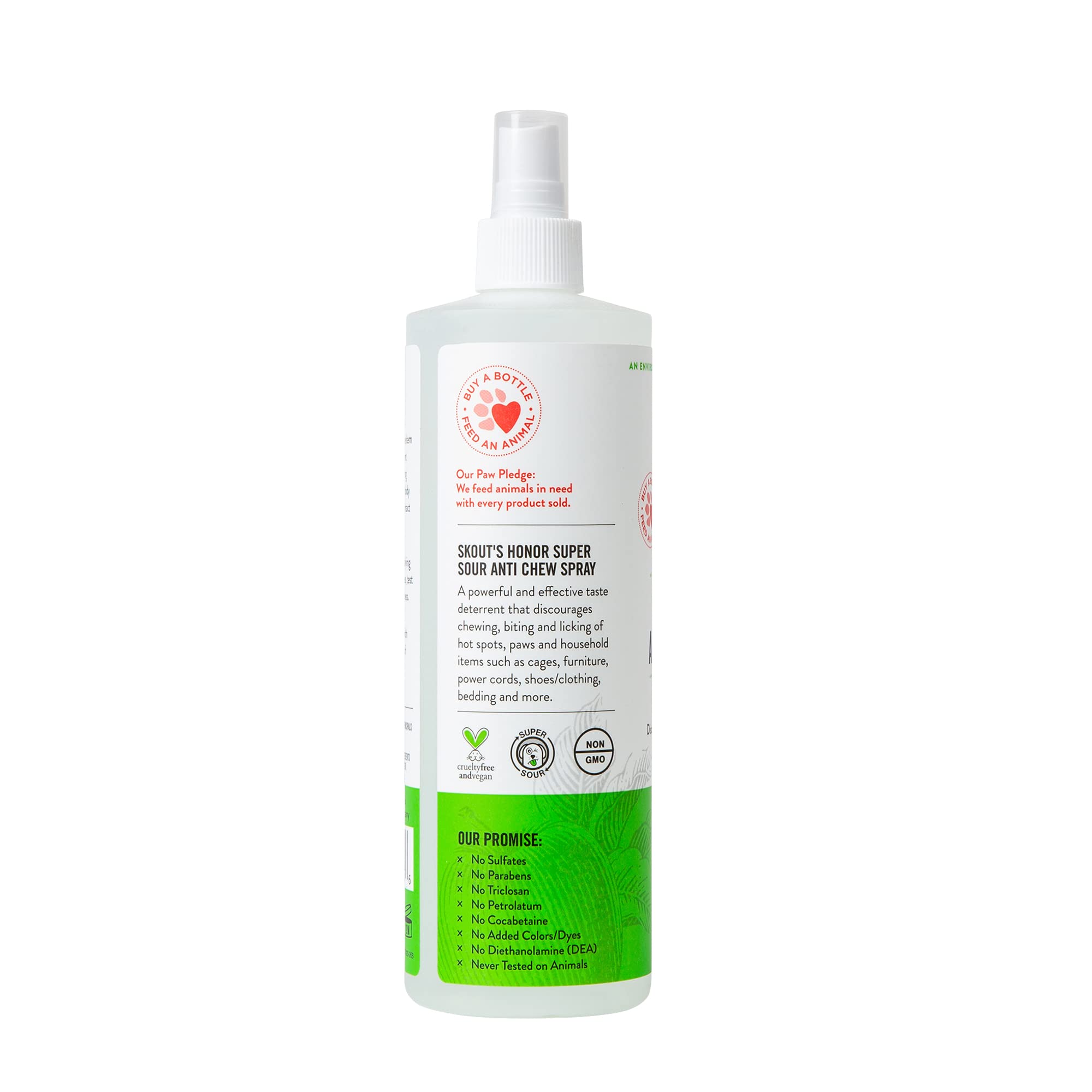 SKOUT'S HONOR Super Sour! Anti Chew Spray - Natural Bitter Formula to Deter Chewing, Licking, and Biting - Safe for Indoor and O