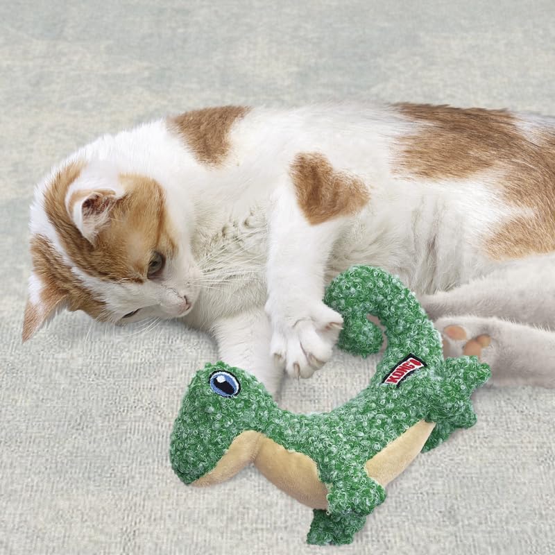KONG Luvs Crinkle Textured Cat Toy Stuffed with Catnip (Mouse/Lizard Combo)