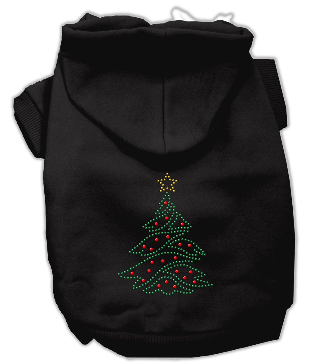 Mirage Pet Products 20-Inch Christmas Tree Hoodie, 3X-Large, Black