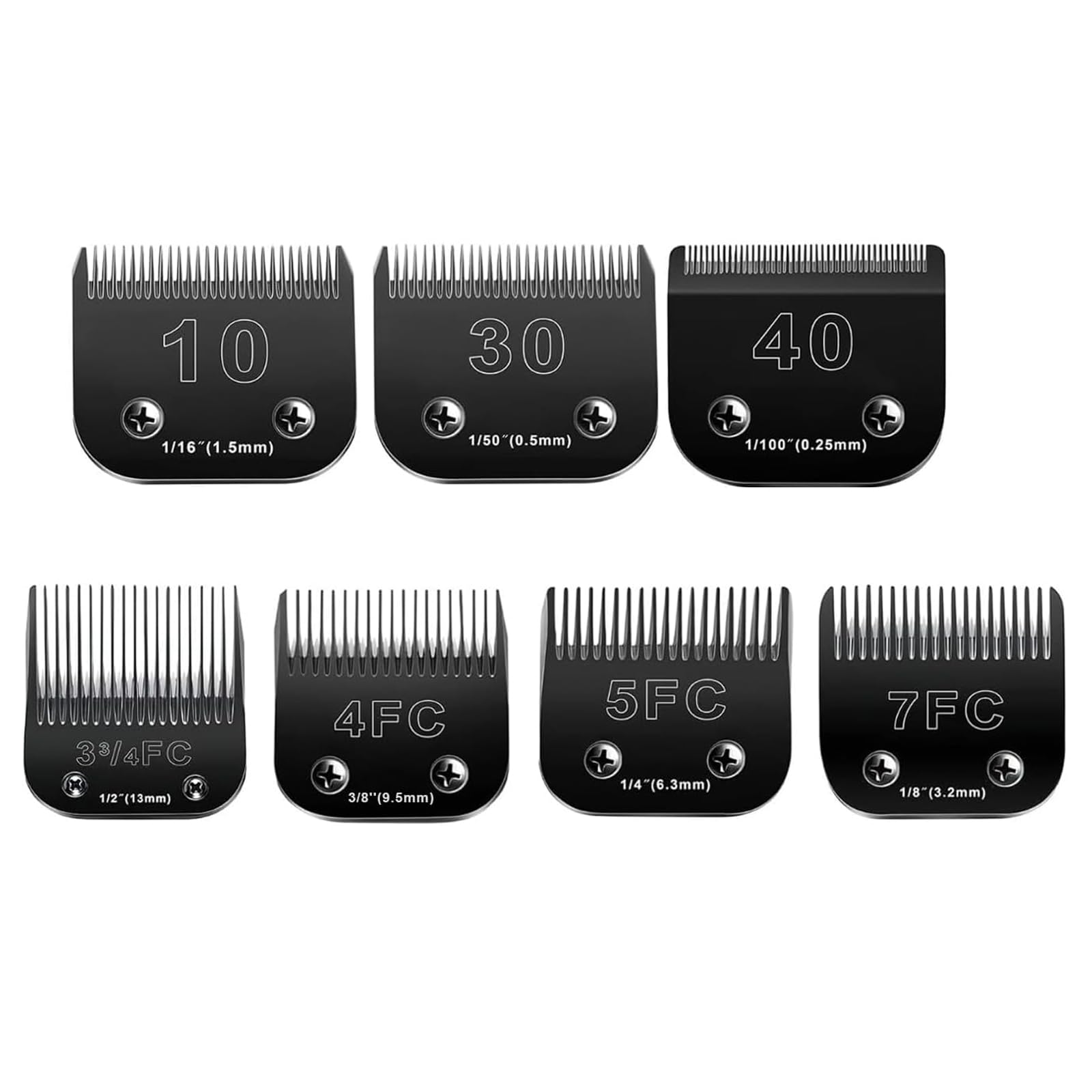 7Pack Dog Grooming Blades Compatible With Andis Dog Clippers Blades,Dog Clipper Blades Compatible With Oster A5,Wahl Km10 Dog Cl