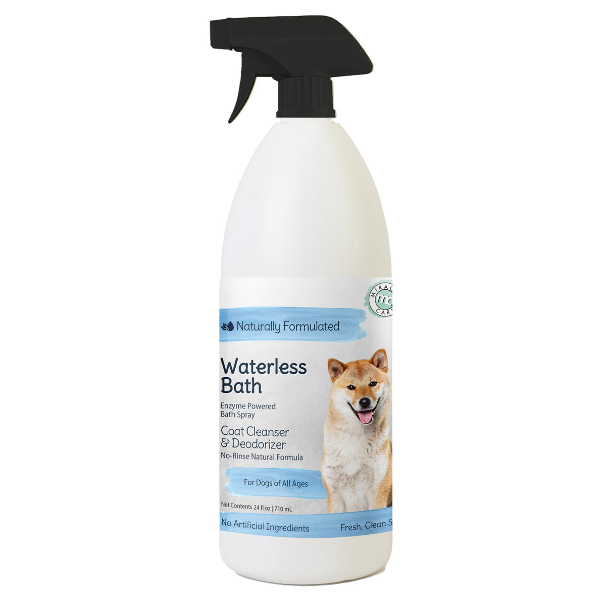 Miracle Care Waterless Bath For Dogs, Coat Cleanser And Deodorizer, 24 Ounces