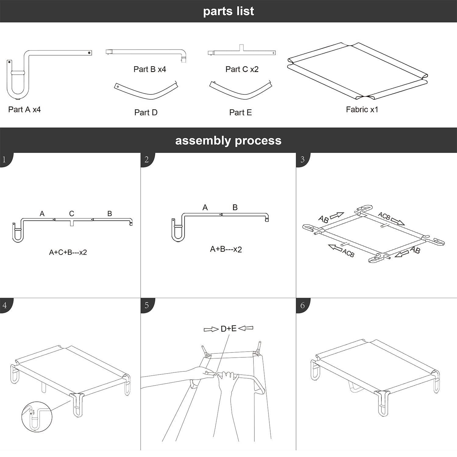 Pettycare Elevated Outdoor Dog Bed - Dog Cots Beds For Large Dogs Xl, Waterproof Raised Dog Bed Easy To Assemble, Cooling Elevat