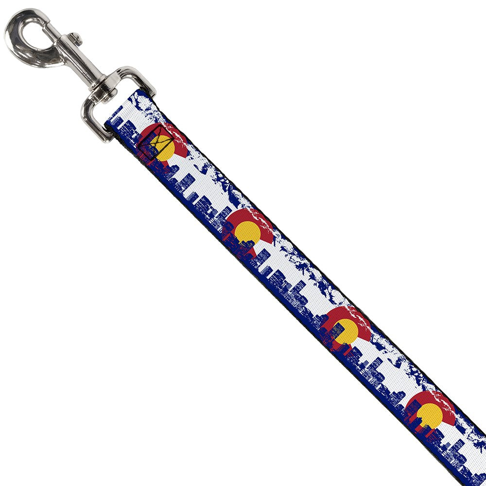 Dog Leash Colorado Skyline Mountains 6 Feet Long 1.0 Inch Wide