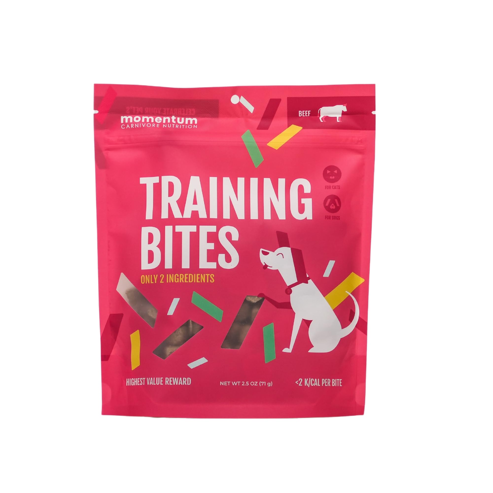 Momentum Carnivore Nutrition Freeze-Dried Beef Training Bites - Two Ingredients-Beef Kidney and Heart, Grain-Free, All-Natural D