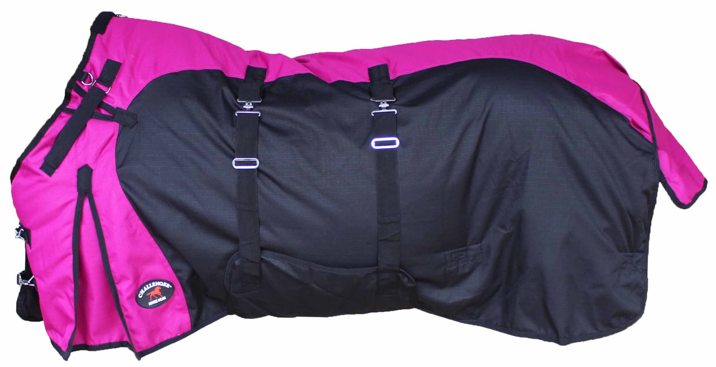 Challenger 76' 1200D Turnout Lightweight Bellyband Rain Horse Winter Blanket Sheet 383B
