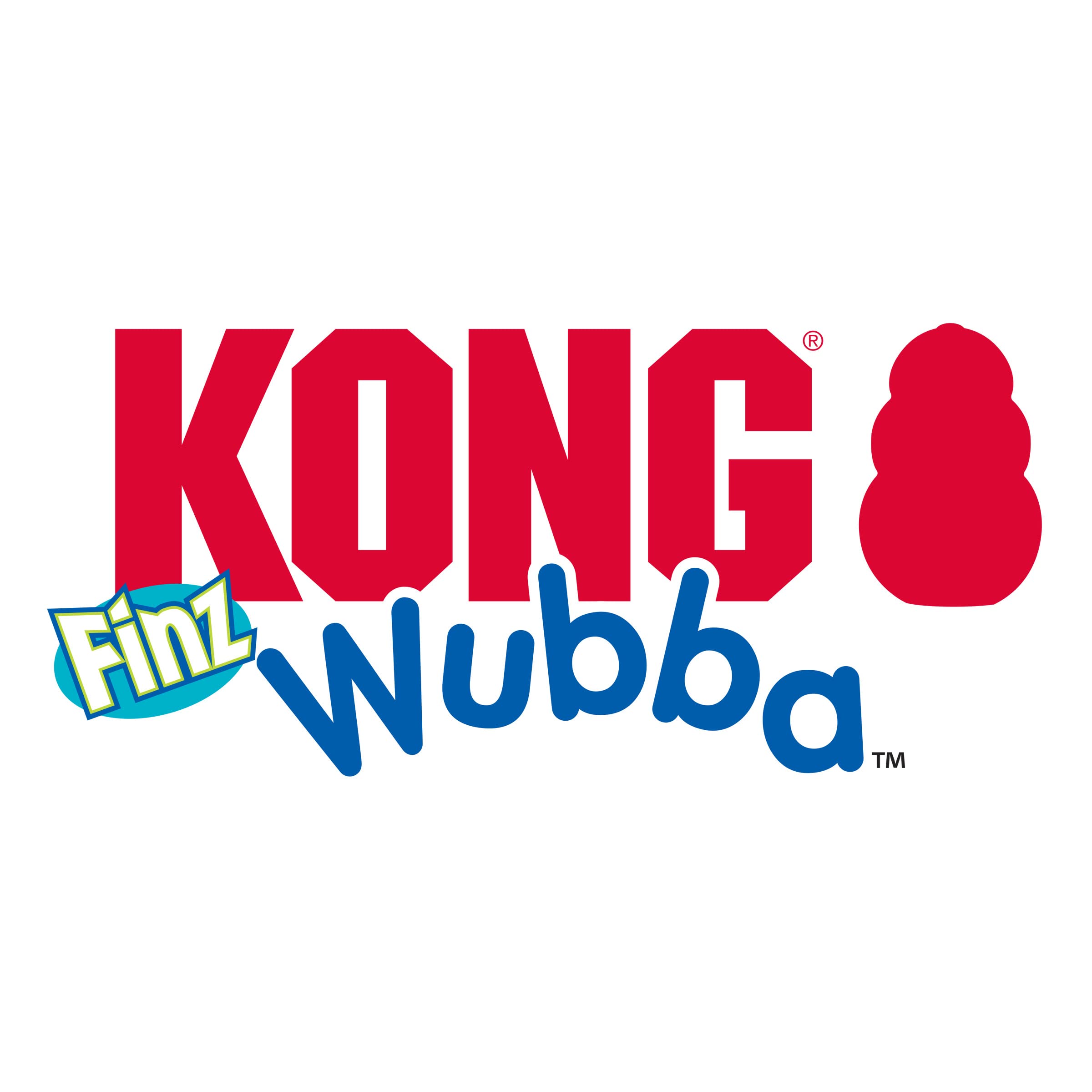 Kong Wubba Finz - Dog Toy For Tug Of War & Fetch - Dog Supplies For Puppy & Dog Playtime - Outdoor & Indoor Dog Toy (Blue, Small)
