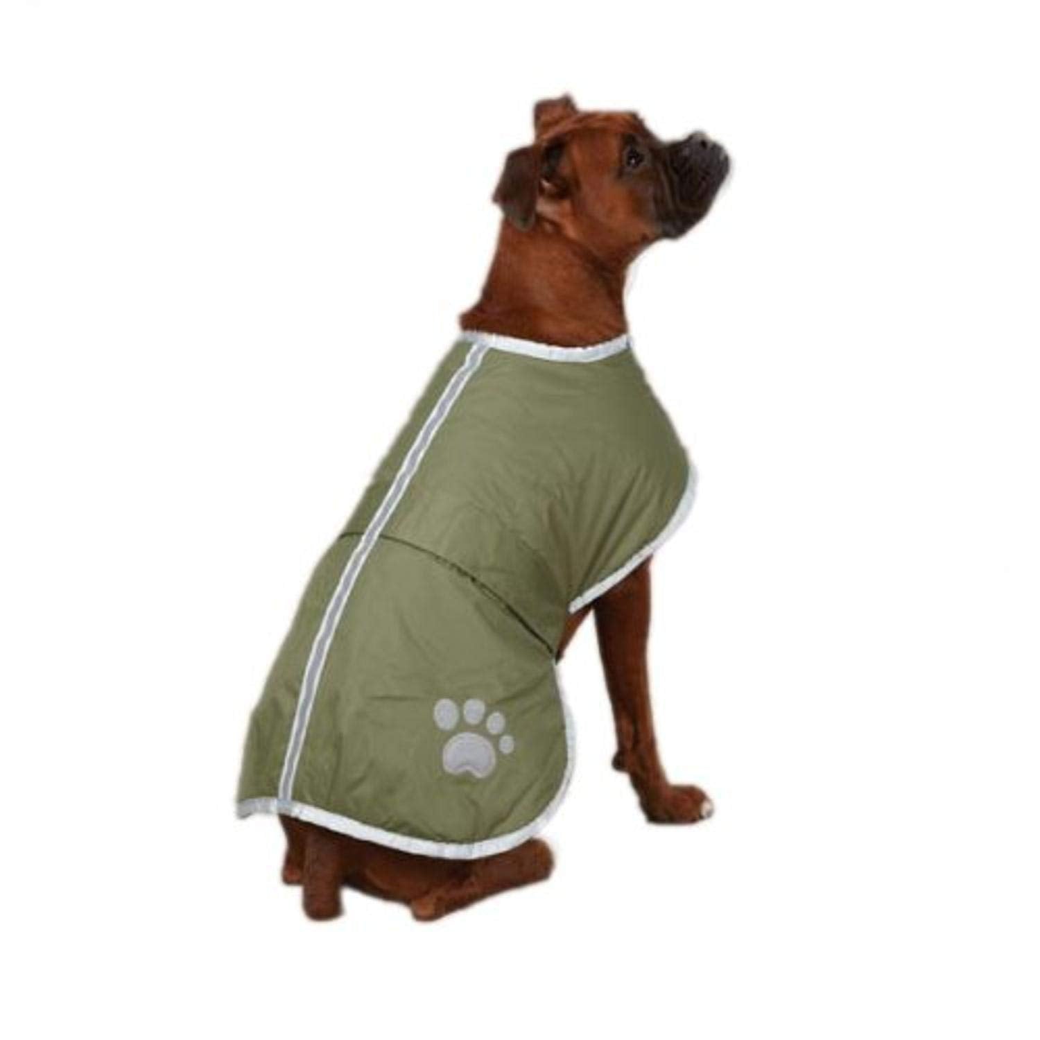 Zack & Zoey Noreaster Blanket Coat for Dogs, 14 Small/Medium, Chive