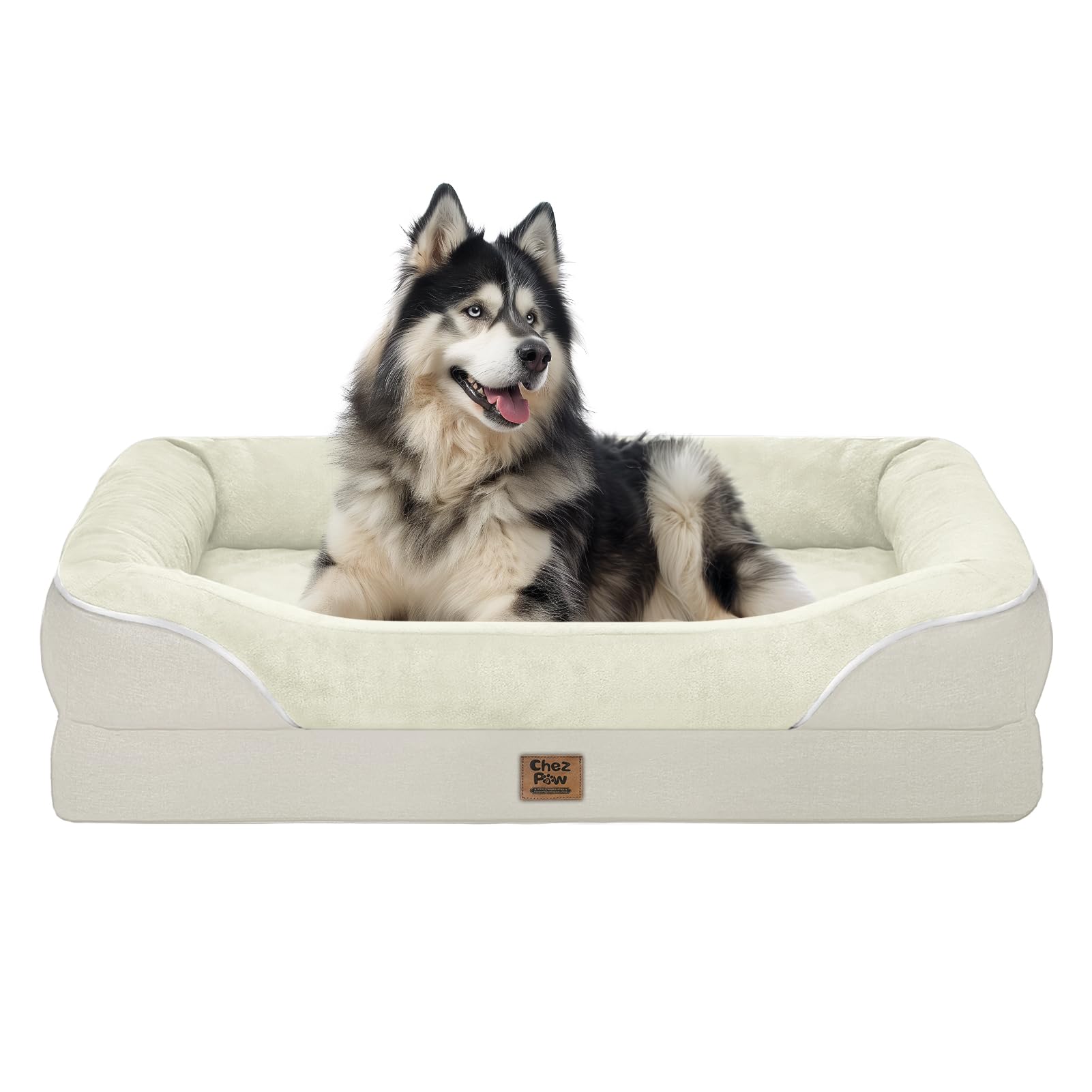 Washable Orthopedic Large Dog Bed - Extra Large Dog Beds With Bolsters Removable Orthopedic Foam Support Dogs Bed For Xl Large S
