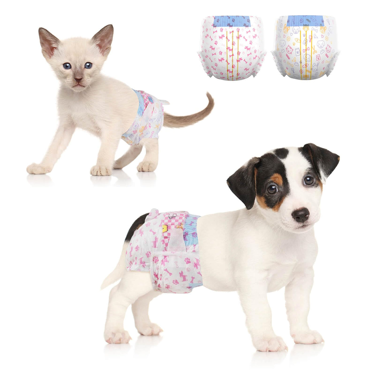 Dono Dog Diapers Female-48Pcs, Disposable Female Dog Diaper With Wetness Indicator In Heat, Super Absorbent Doggie Puppy Diapers