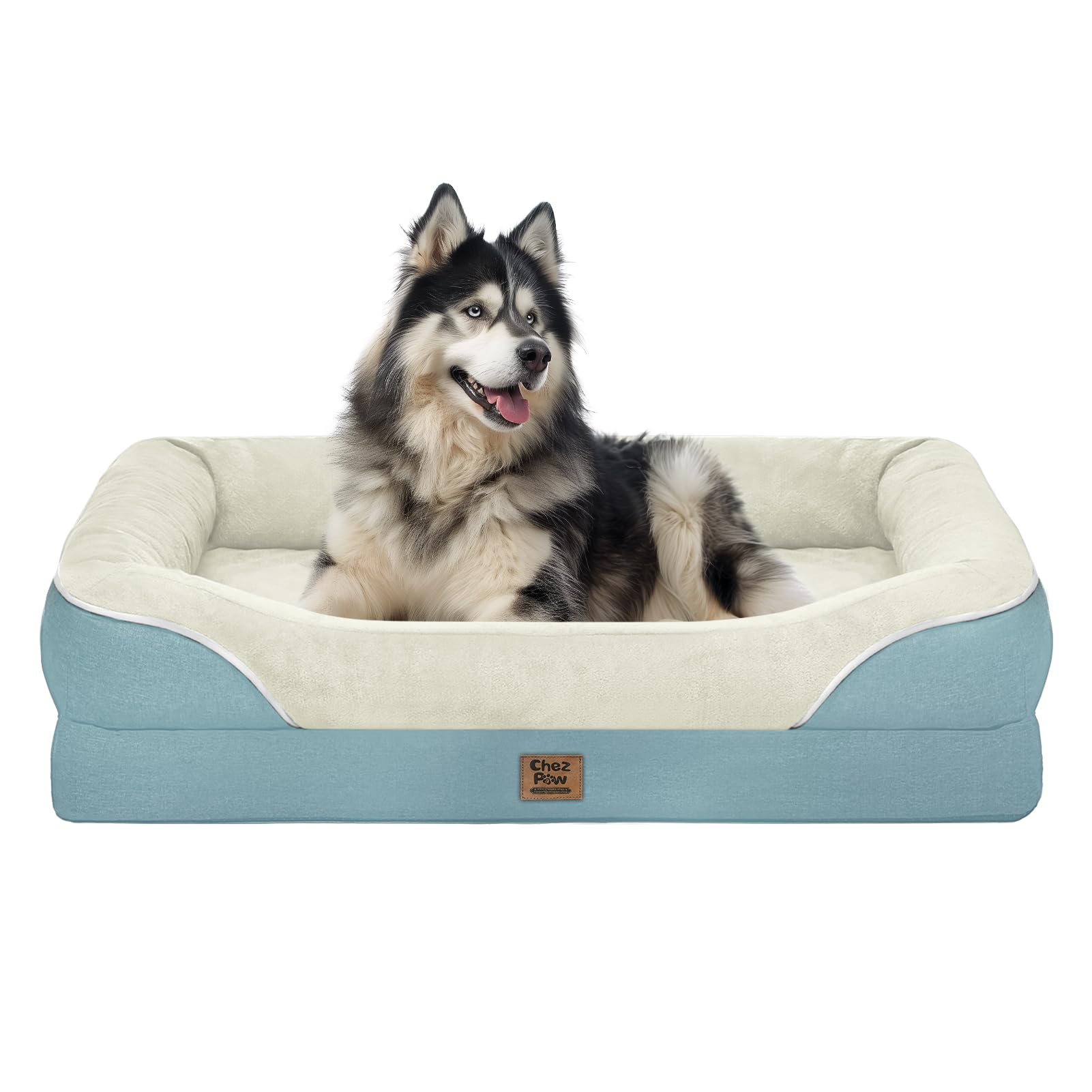 Washable Orthopedic Large Dog Bed - Dog Beds Large Sized Dogs With Removable Cover Waterproof Orthopedic Xl Pet Bed With Bolster