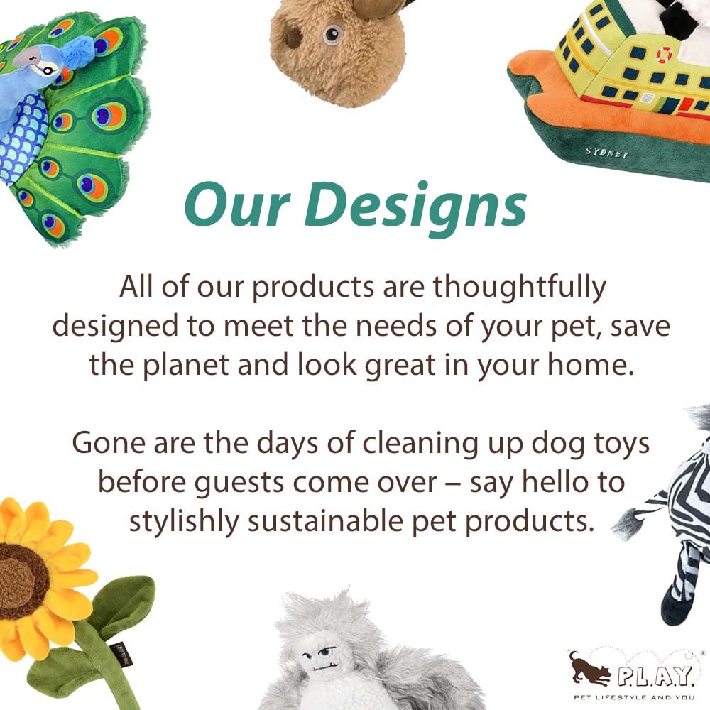 P.L.A.Y. Cute Plush Dog Toys - Santa'S Little Squeakers Christmas Ornament Themed Chew Toy, Great For Puppies & Small, Medium, Large Dogs - Machine Washable, Recycled Materials (Starlight Starbright)