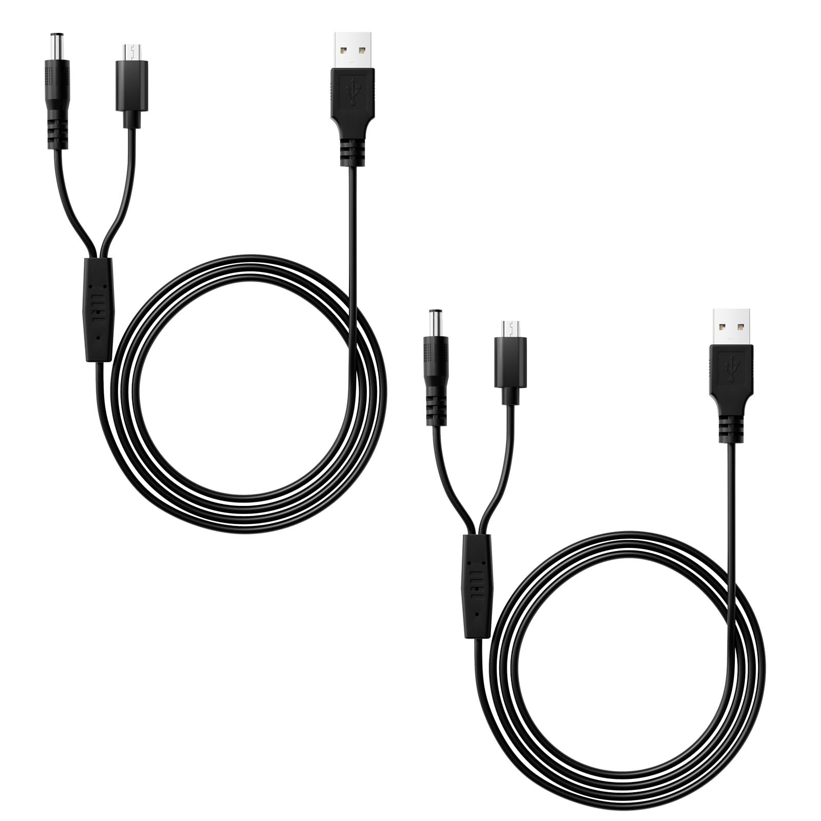 For Pet Collars Charger Replacement, Merom Power Cable Compatible With Bousnic Dog Shock Collar Rs2 And Rs2B, 2-In-1 Dc Charging