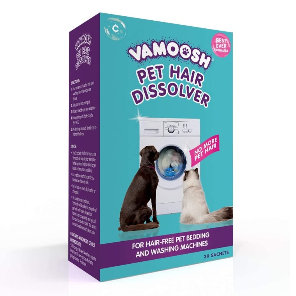 Vamoosh Pet Hair Dissolver 3X100G (1 Box) Up To 3 Washes