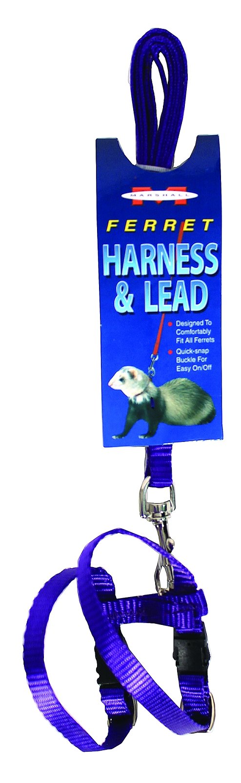 Marshall Pet Products 572018 Ferret Harness & Lead Purple, 48 In