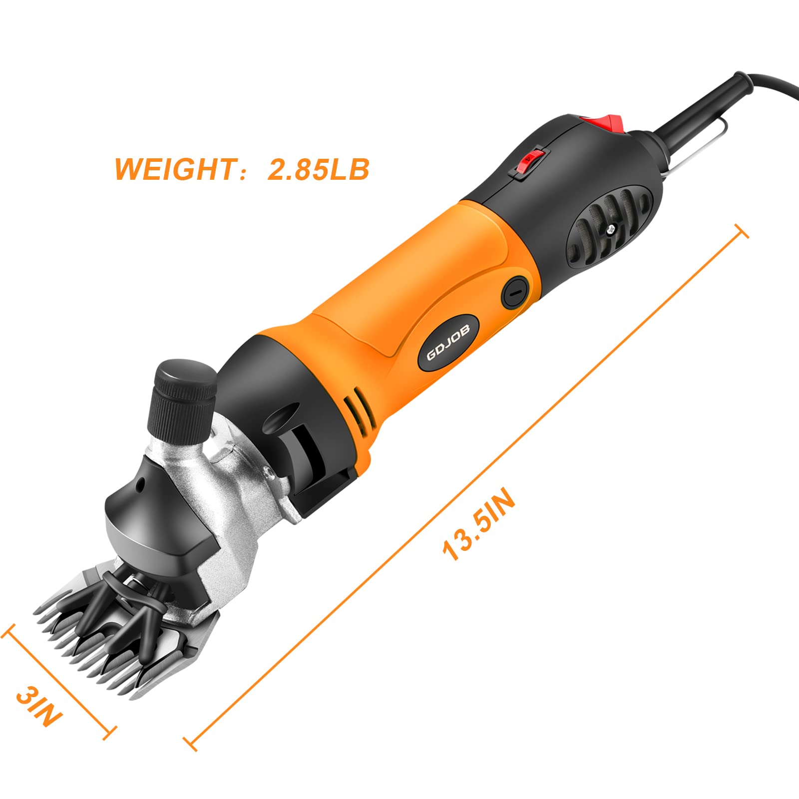 Sheep Shears Electric 550W Upgraded Professional Sheep Shears With 2 Blades For Dogs Sheep Goats Horses Thick Coats Animals