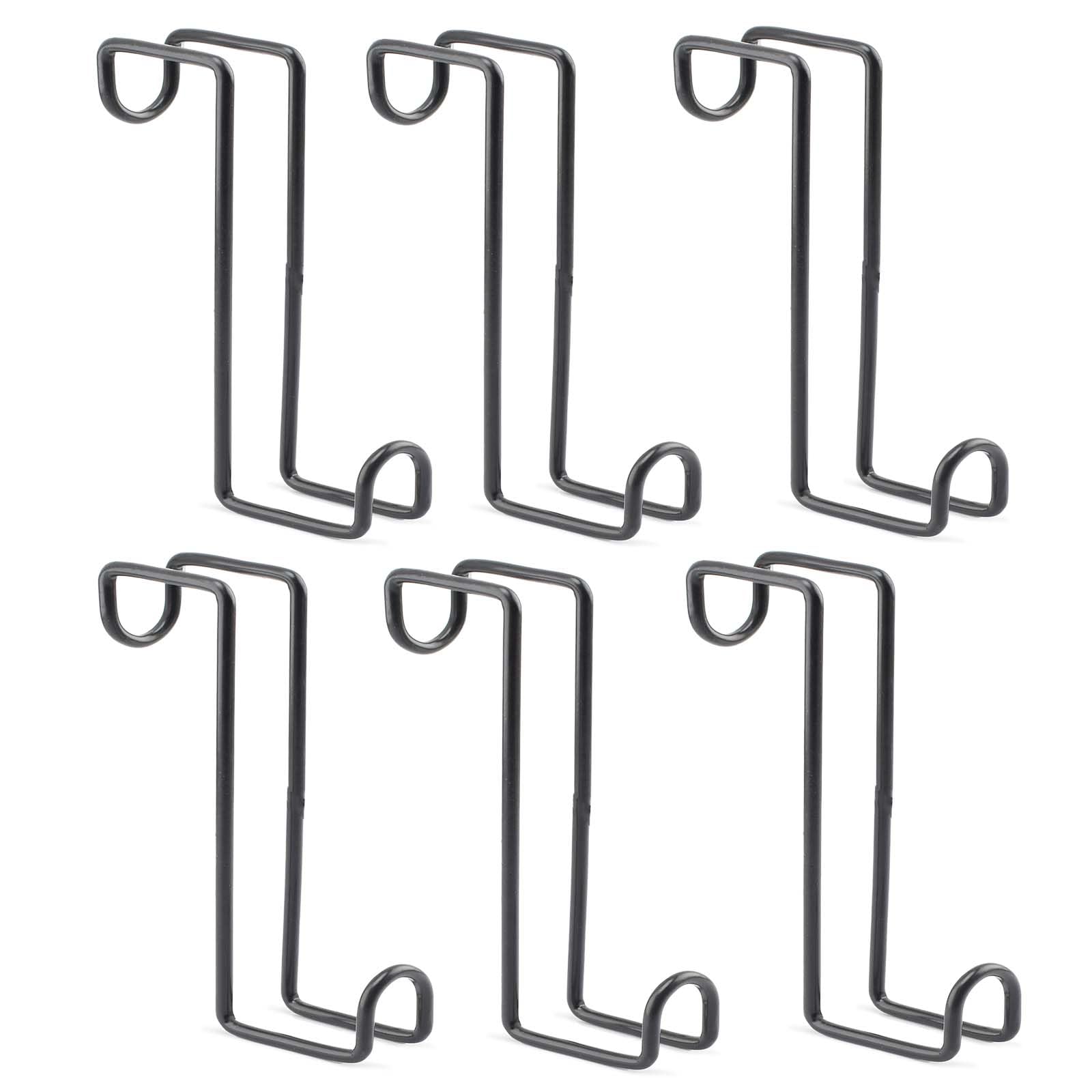 Hdyegy 6Pack 8 Inch Tack Hook Heavy Duty Metal Over Rail Tack Hooks Stall Hooks For Hanging Horse Bridles Halters And Buckets