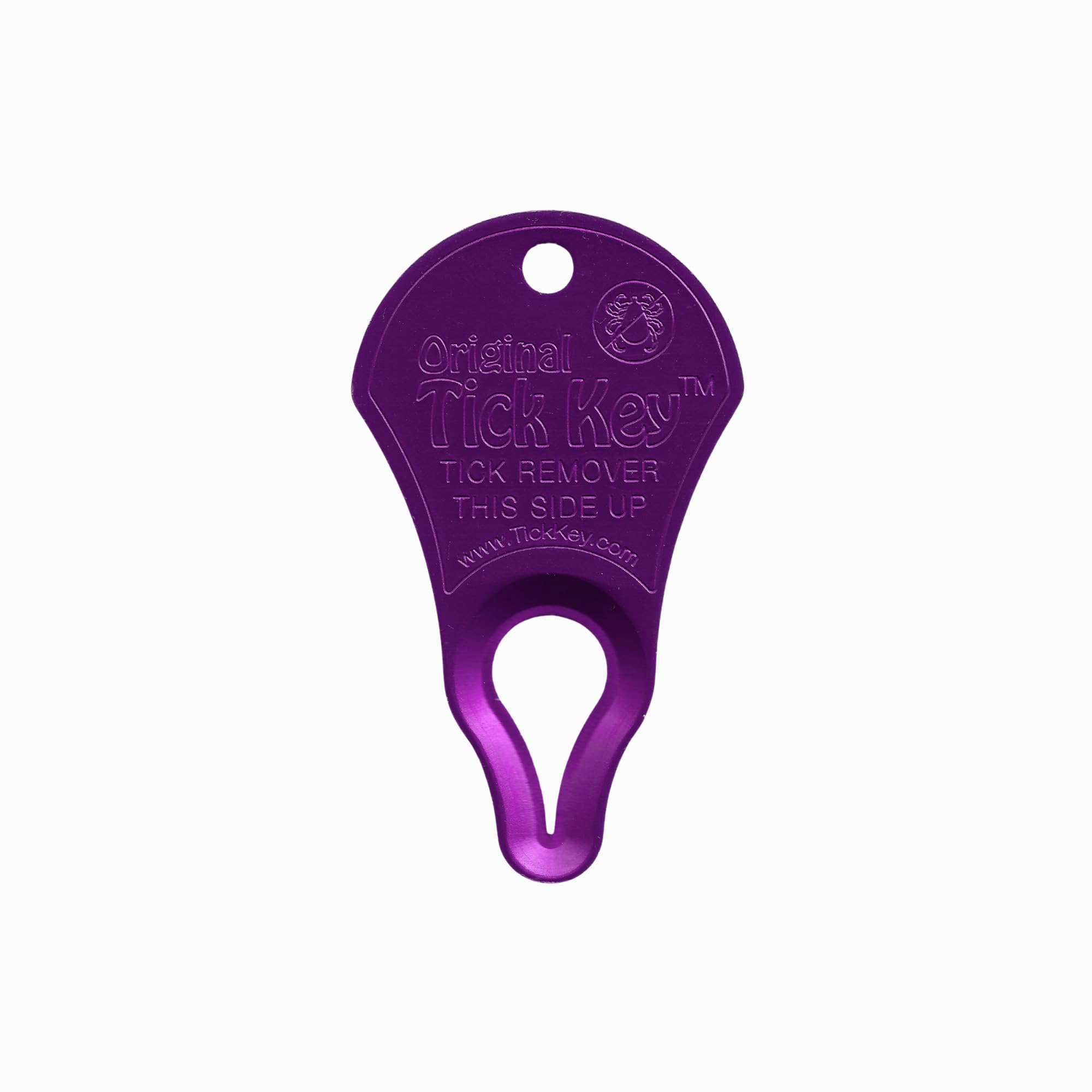The Original Tick Key - Tick Detaching Device - Portable, Safe And Highly Effective Tick Detaching Tool (Purple)