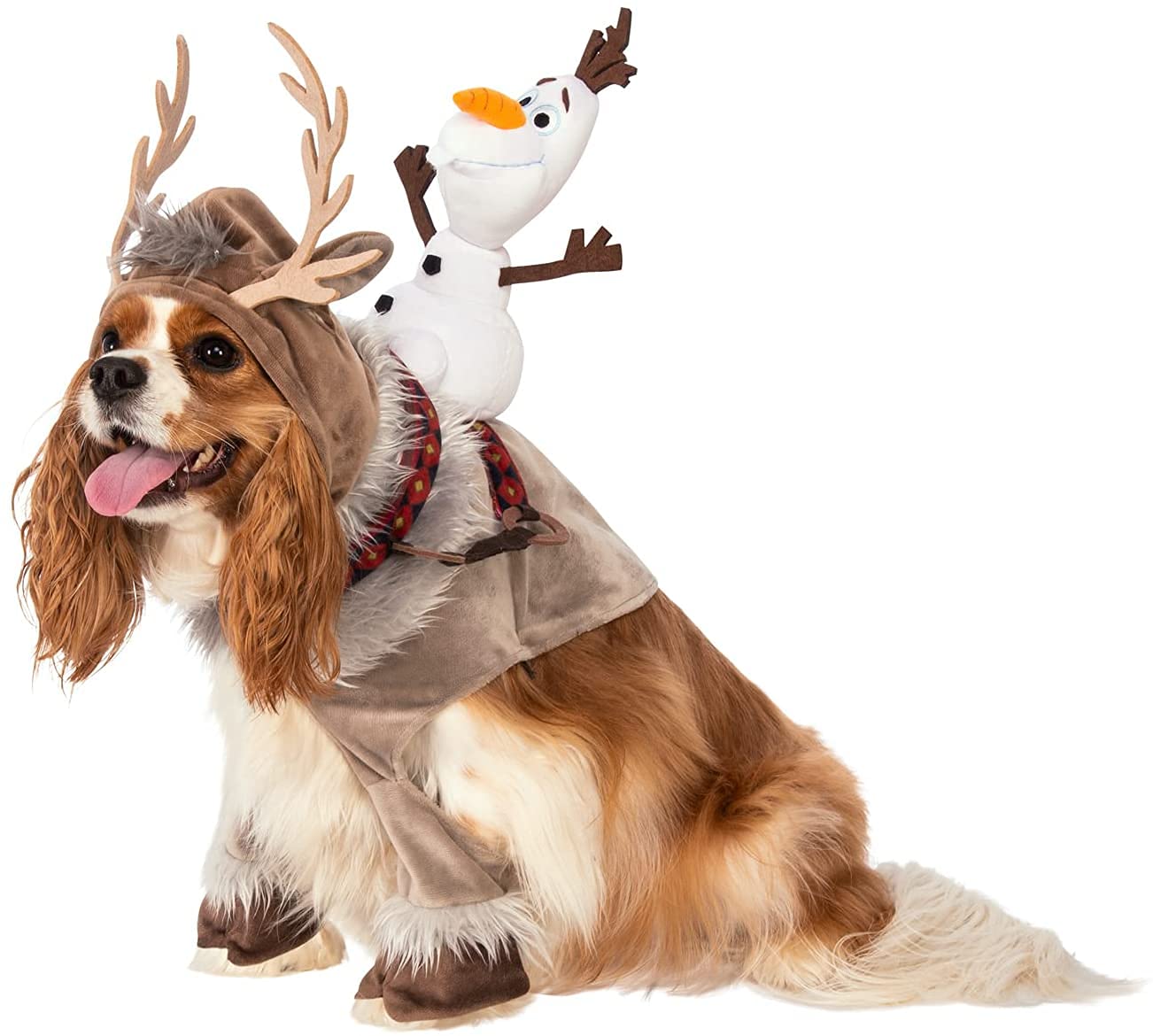Rubies Disney Frozen 2 Pet Costume Sven With Olaf Rider, Small For Themed Parties And Halloween