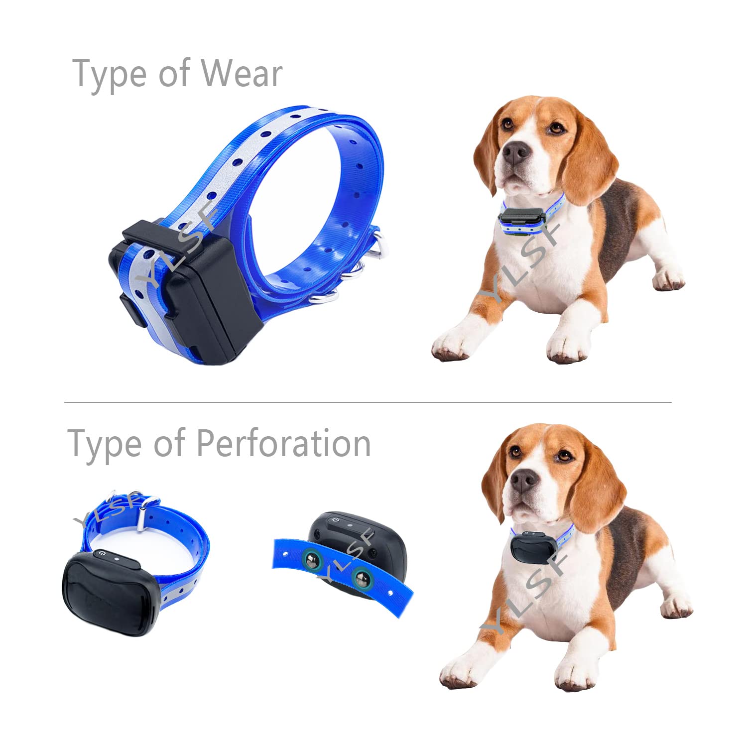 Etpet Dog Collar Strap For Most Of Electronic Training Shock Collar Receivers-Adjustable Durable Waterproof Odorless 3/4 Inch Collar Replacement For Barking Fence-Pet Tpu Collar Strap