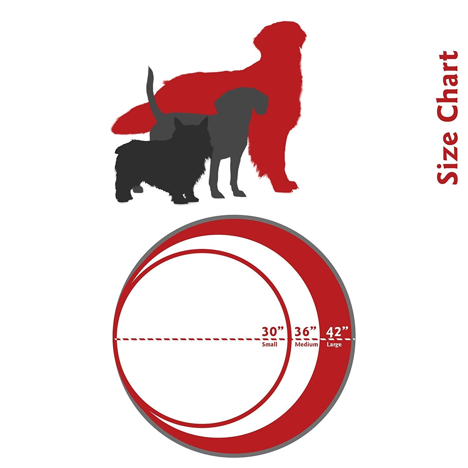 Black Links Large Round Indoor Outdoor Pet Dog Bed With Removable Washable Cover By Majestic Pet Products