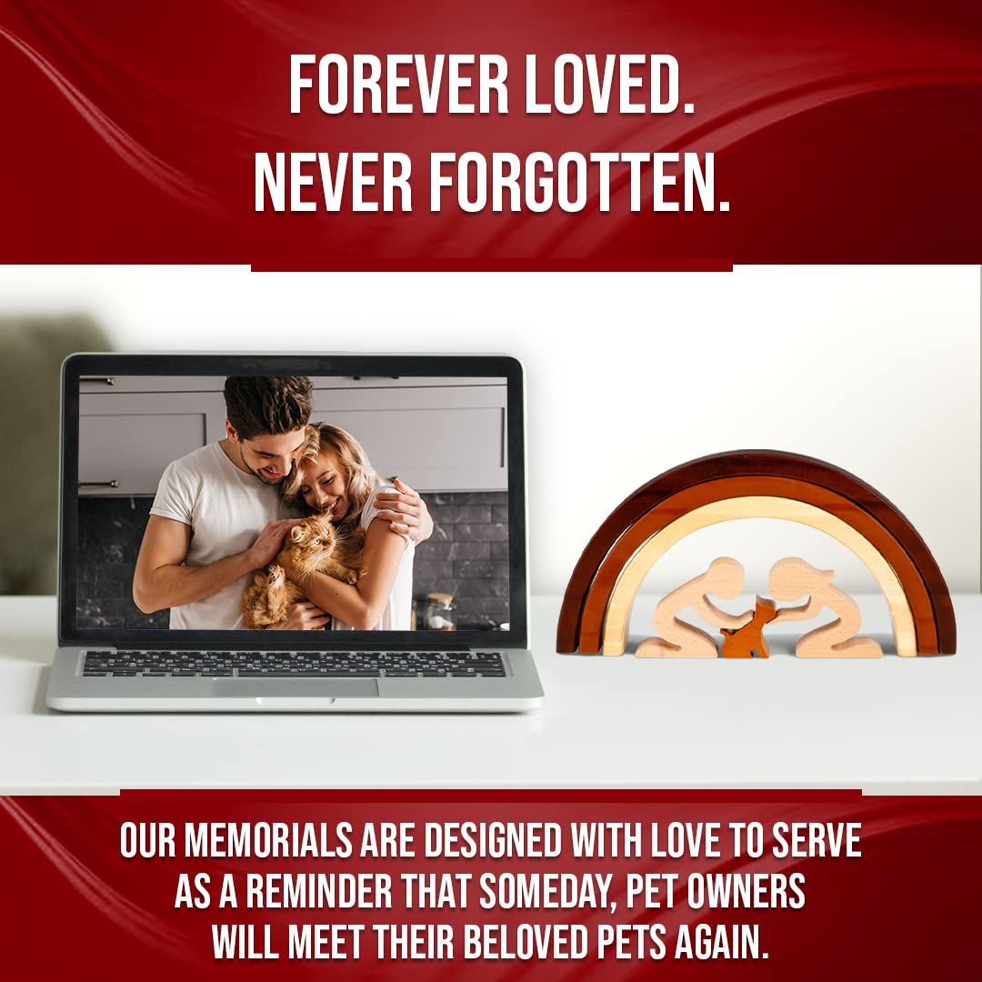 Capti Rainbow Bridge Cat Memorial Gifts, Loss Of Cat Sympathy Gift - I'Ll Meet You At The Rainbow Bridge - Pet Loss Gifts, Berea