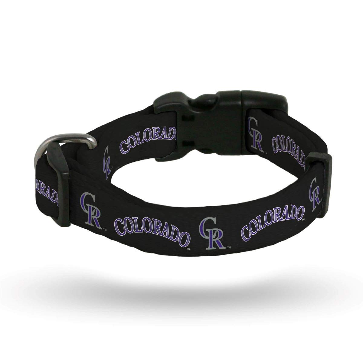 Rico Industries Mlb Colorado Rockies Pet Collarpet Collar Large, Team Colors, Large