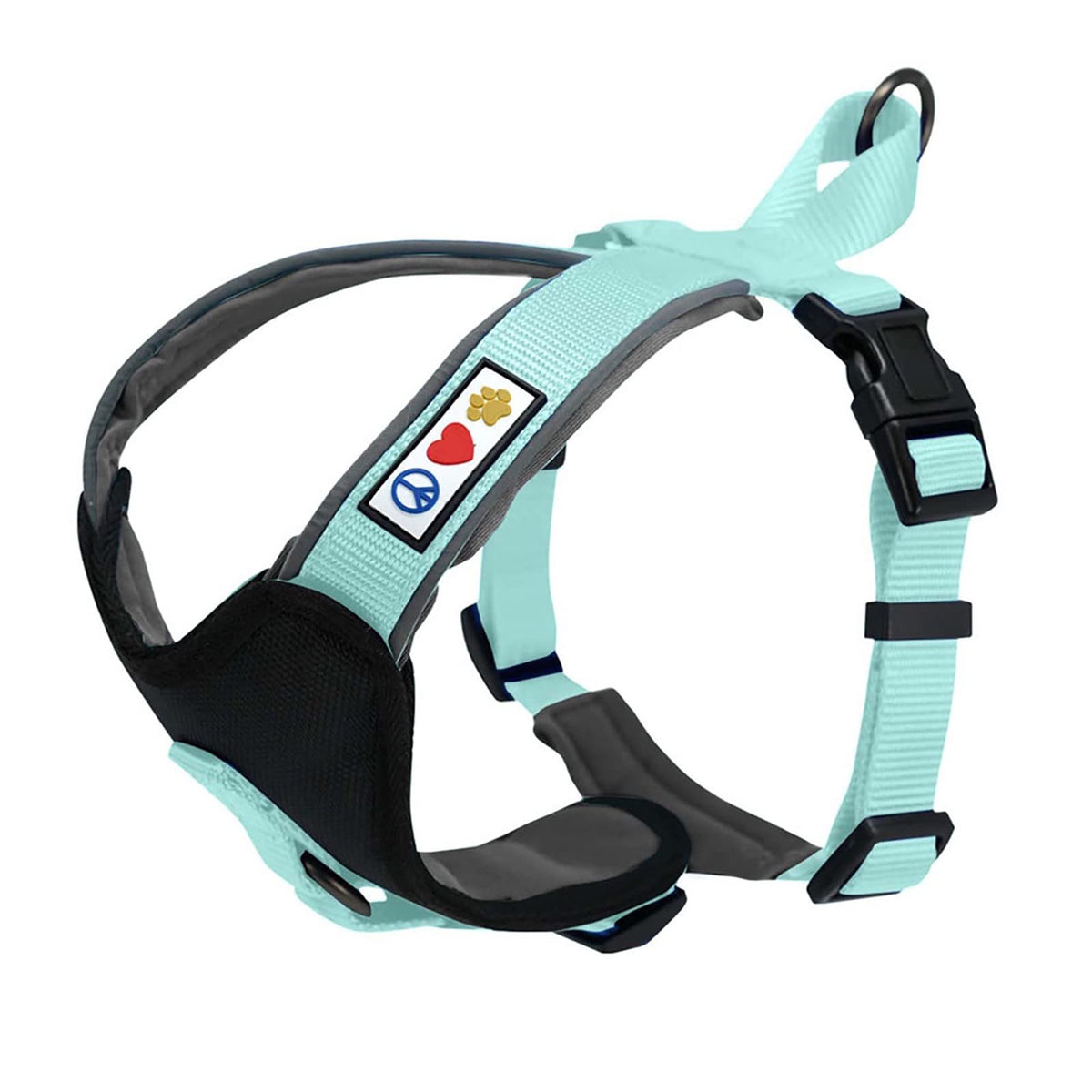 Pawtitas Reflective Dog Harness Padded Dog Harness Provides Comfort Control For A Walk Or Running Great Pet Accessories Dog Vest S Small Teal Dog Harness
