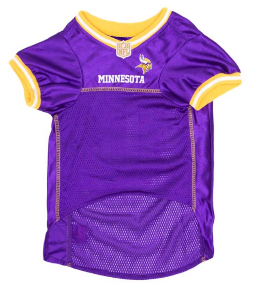 Nfl Minnesota Vikings Dog Jersey, Size: Large. Best Football Jersey Costume For Dogs & Cats. Licensed Jersey Shirt