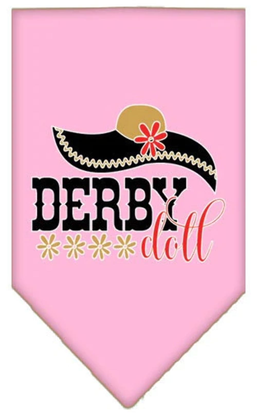 Mirage Pet Product Derby Doll Screen Print Bandana Orange Small