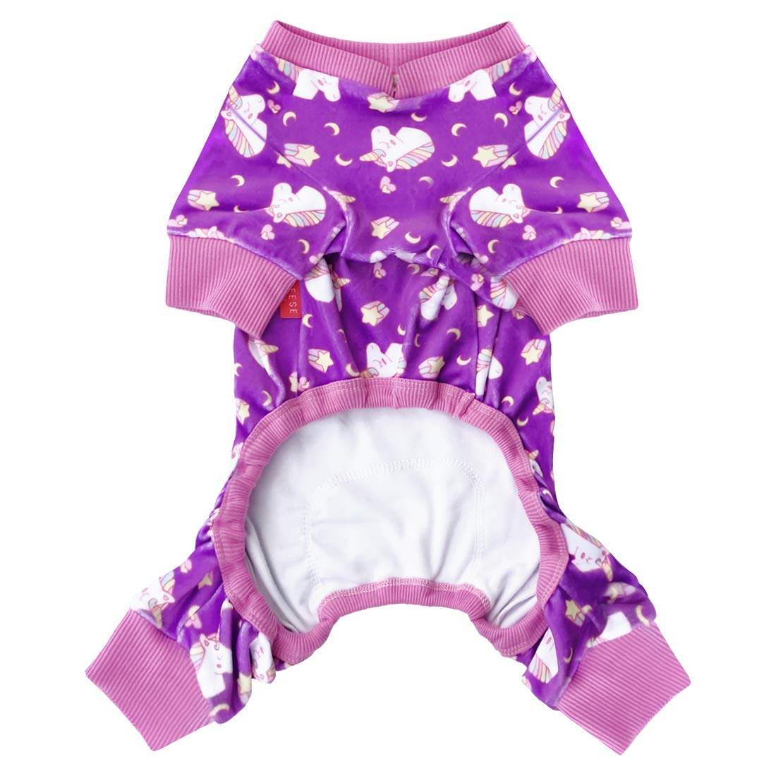Kyeese Dog Pajamas For Large Dogs Unicorn Soft Material Stretchable Dog Pajamas Onesie Pet Pjs Dog Clothes