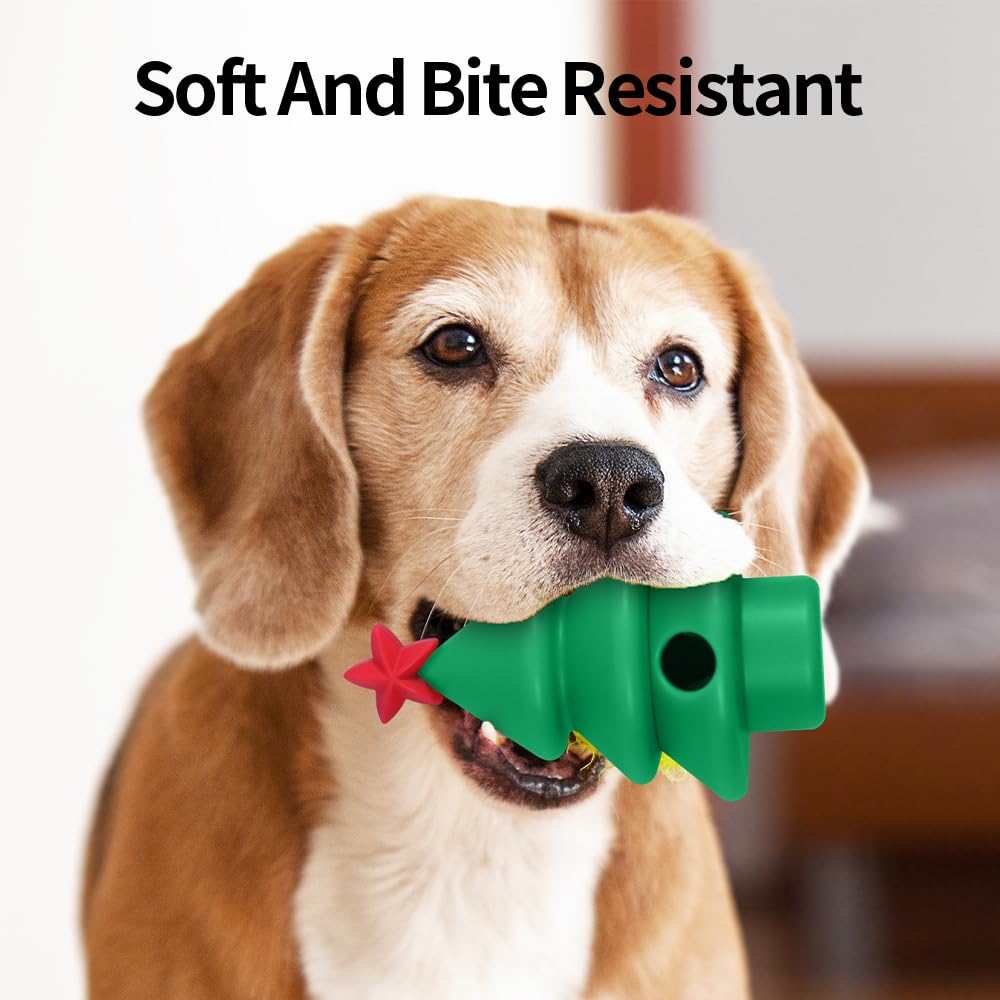 Dog Enrichment Toys Silicone Shape Lightweight Resistant Interactive Treat Dispensing Dog Puzzle Toy Dental Cleaning and Gum Mas