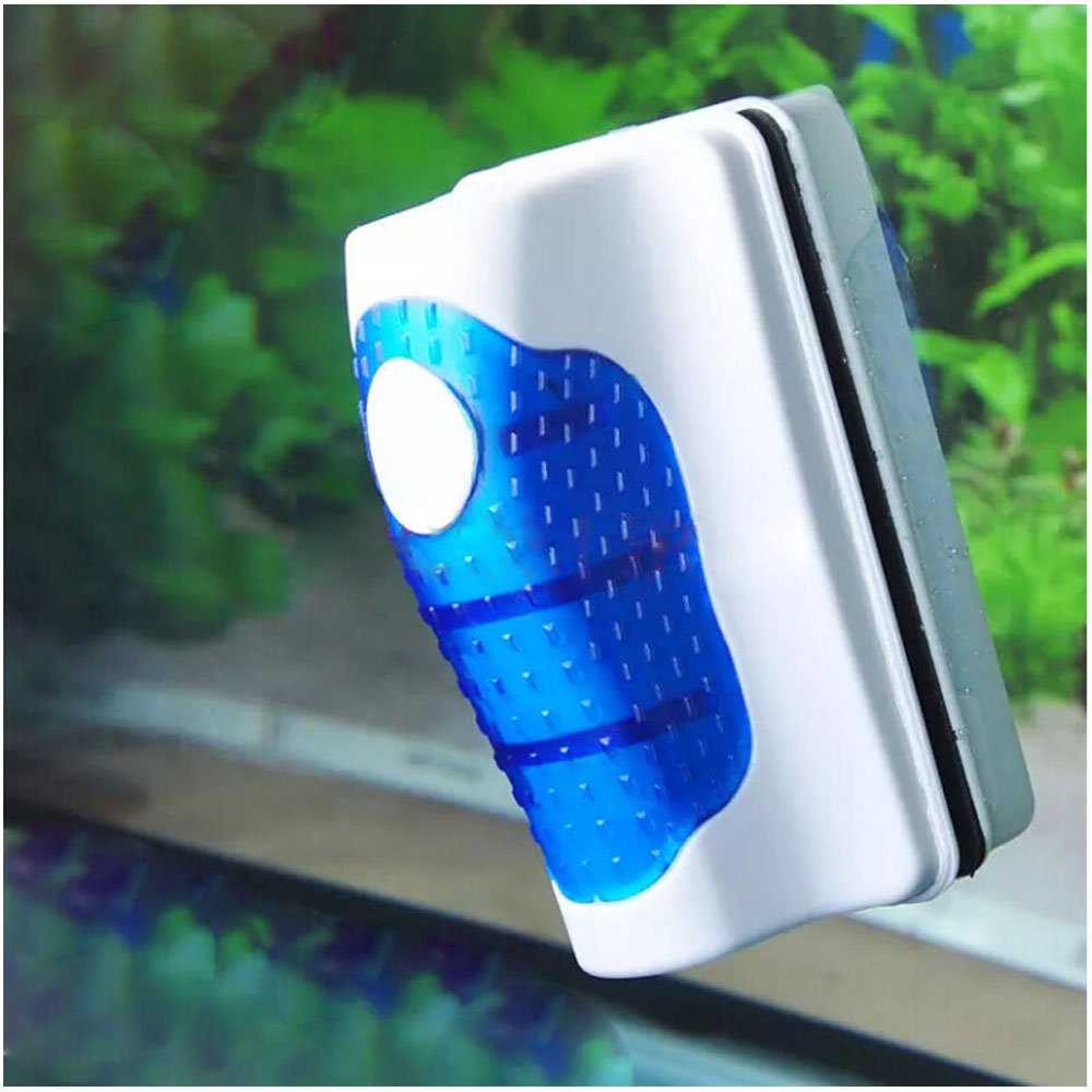 Bestgle Aquarium Glass Magnetic Scrubber Cleaner, Fish Tank Aquatic Algae Cleaning Tool Brush Magnet Scraper With Floating Desig
