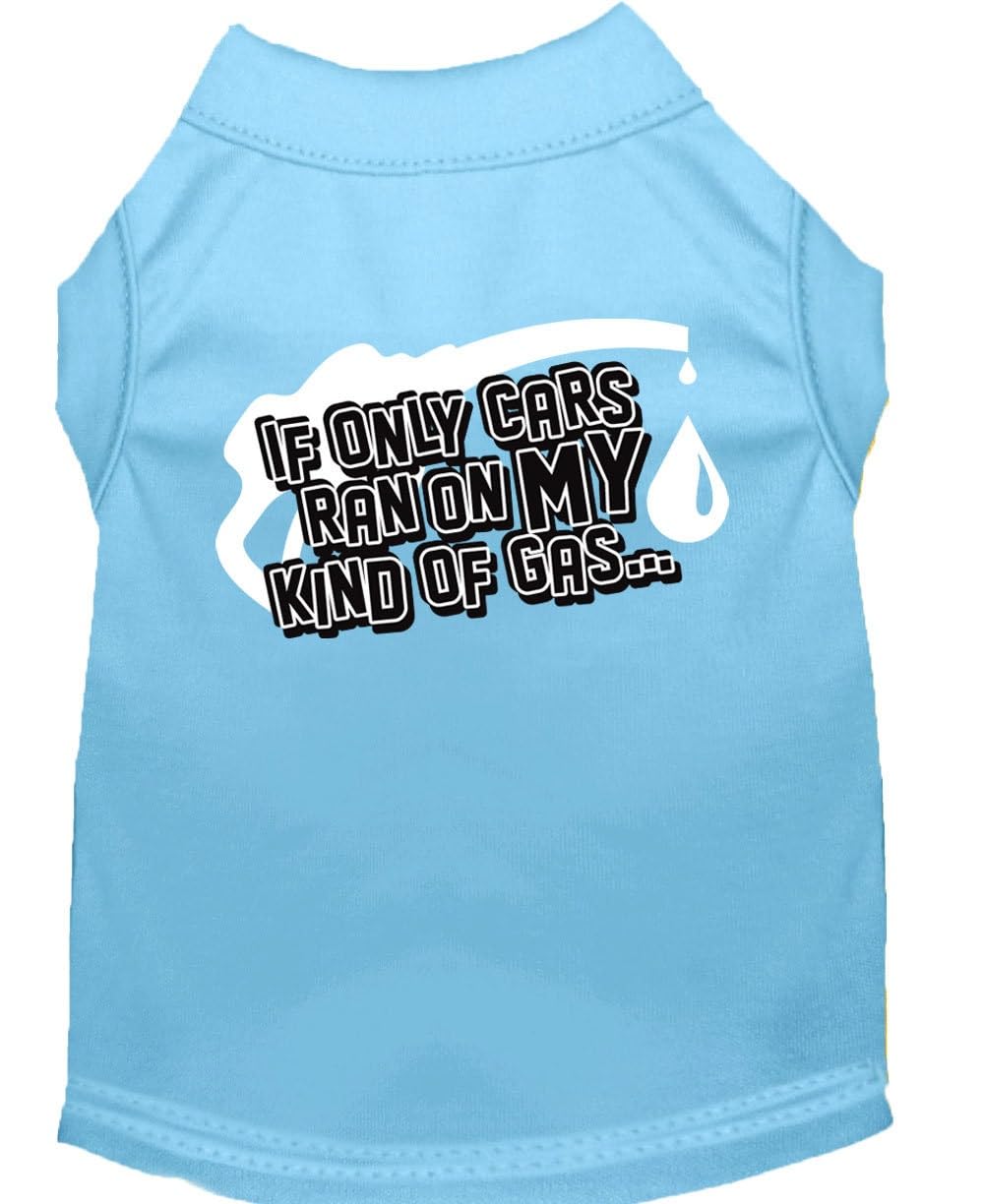 Mirage Pet Products My Kind of Gas Screen Print Shirt Baby Blue Small - Size 10