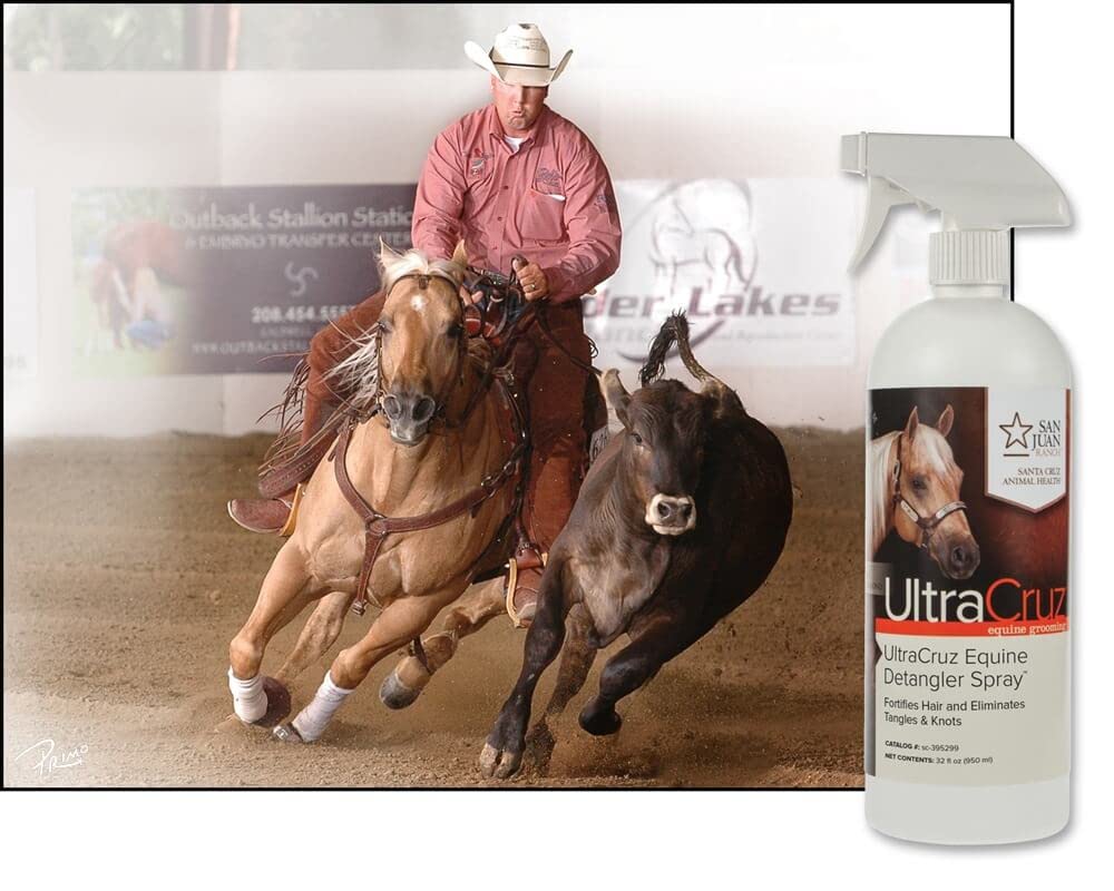 Ultracruz Equine Detangler Spray For Horses, 32 Oz