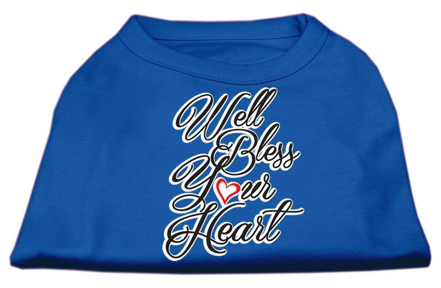 Mirage Pet Products 51-172 LGBL Well Bless Your Heart Screen Print Blue Dog Shirt, Large