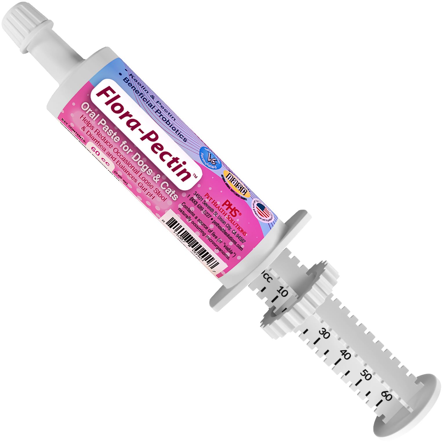 FLORA-PECTIN Oral Paste for Dogs & Cats-Helps Reduce Occasional Loose Stool & Diarrhea, Balance Gut pH, Support Normal Digestion
