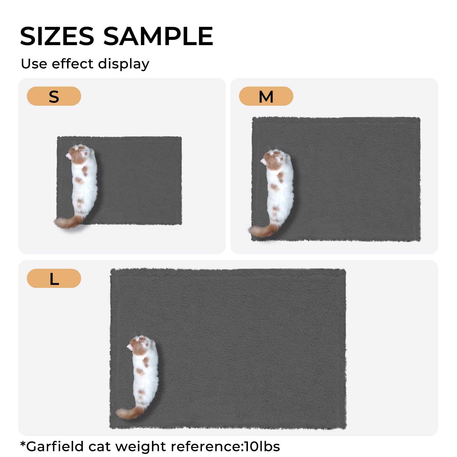 Premium Fleece Dog Blanket Soft Pet Sherpa Calming Blankets Throw For Dog Puppy Cat, Grey Medium (31X41)