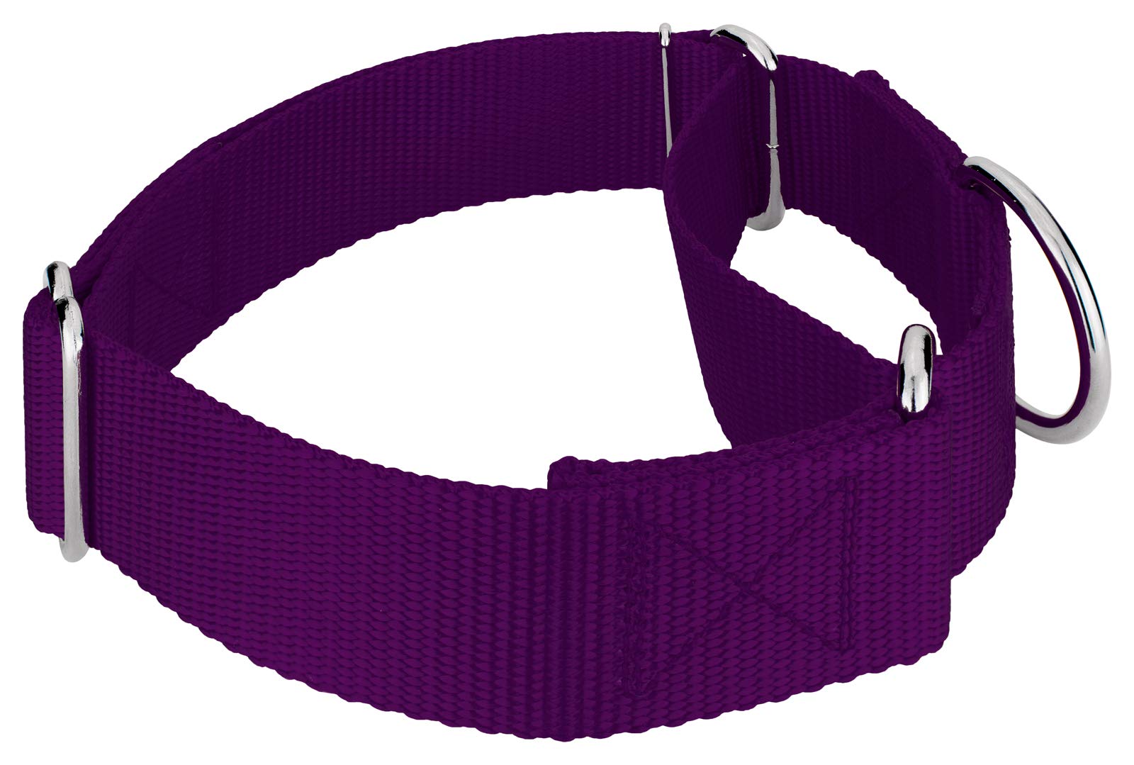Country Brook Petz - Wide Dog Collar, Adjustable For Large Breed - Martingale Solid Nylon Dog Collar (Extra Large, 1 1/2 Inch Wi