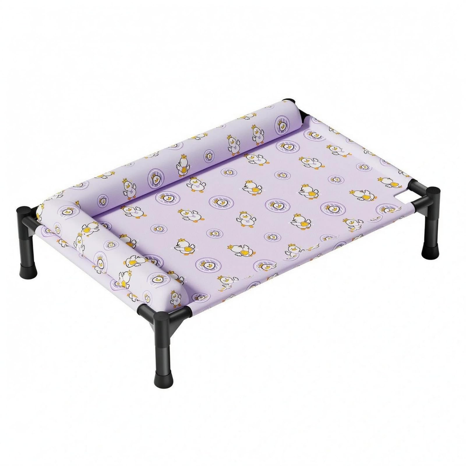 Merishopp Removable Cover Dog Bed with Side Cushion Easy to Clean Side Cushion Pet Bed, M, LPillow Crown Duck | Pet Supplies | 